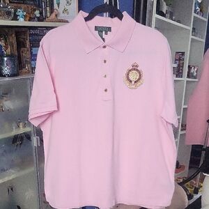 Ralph Lauren Pink Polo Shirt for Men